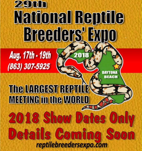 National Reptile Breeders Expo – August 2018