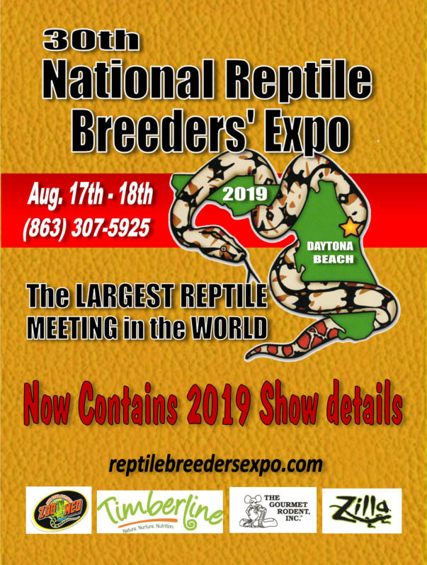 National Reptile Breeders Expo – August 2019